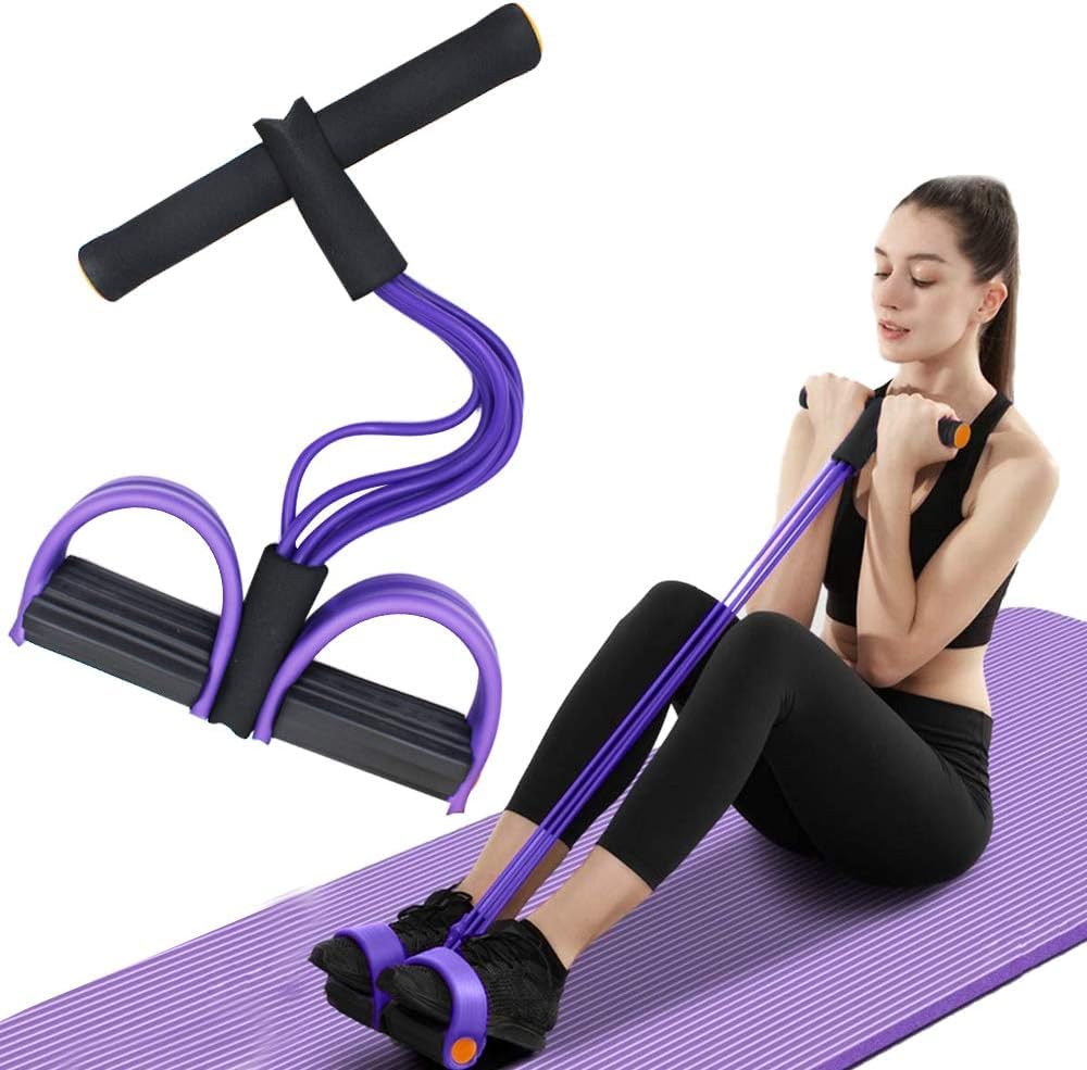 Yoga Pedal Resistance Band for Full Body Workout Anytime Anywhere