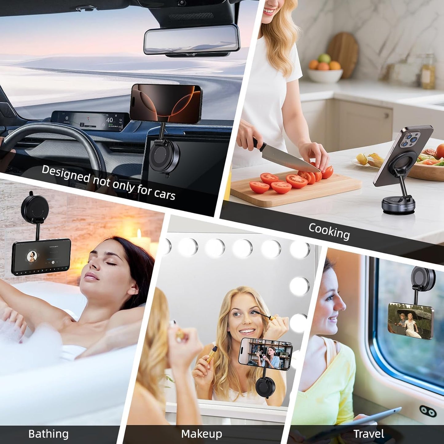 Upgraded 360° Vacuum Magnetic Phone Holder
