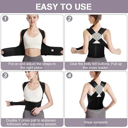 Unisex Posture Corrector Belt for Back & Shoulder Support