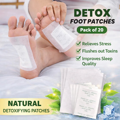 100% Herbal & Gentle™ Ingredient Detox Foot Pads 20PCS