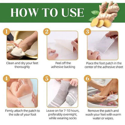 100% Herbal & Gentle™ Ingredient Detox Foot Pads 20PCS