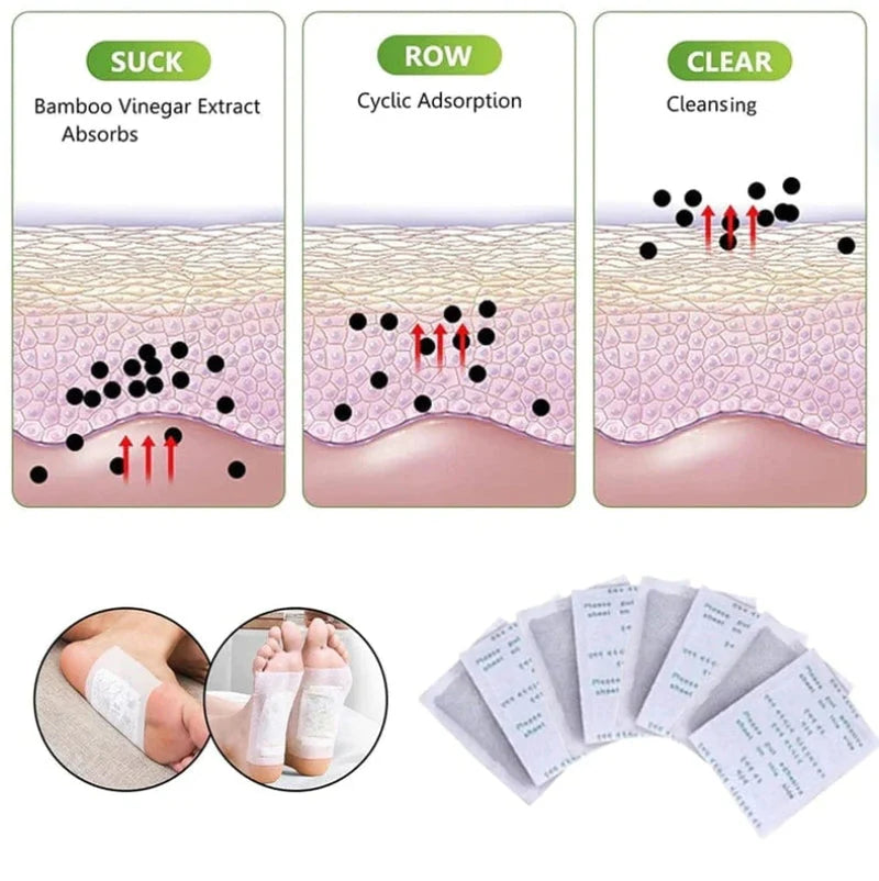 100% Herbal & Gentle™ Ingredient Detox Foot Pads 20PCS