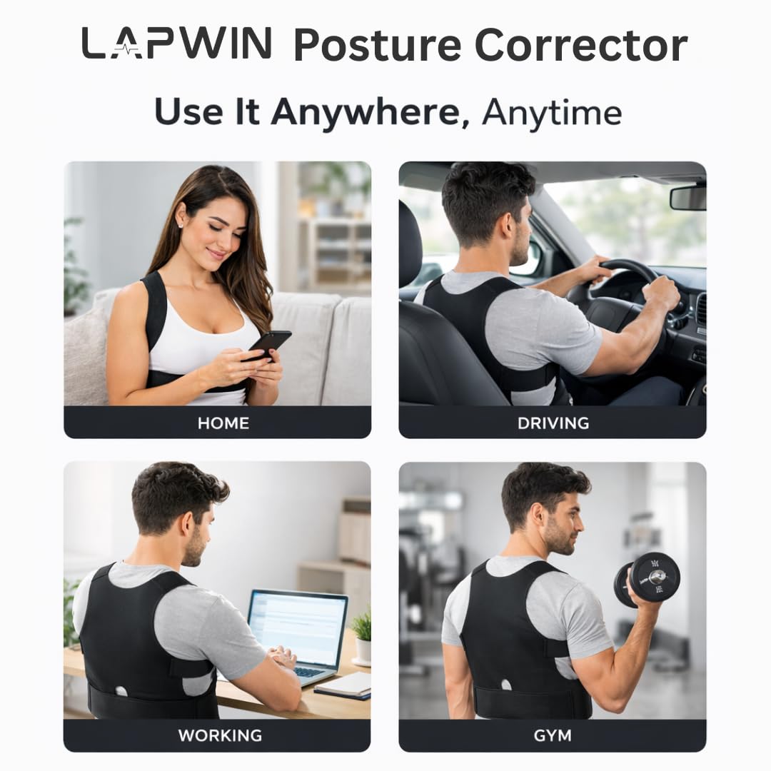 Unisex Posture Corrector Belt for Back & Shoulder Support