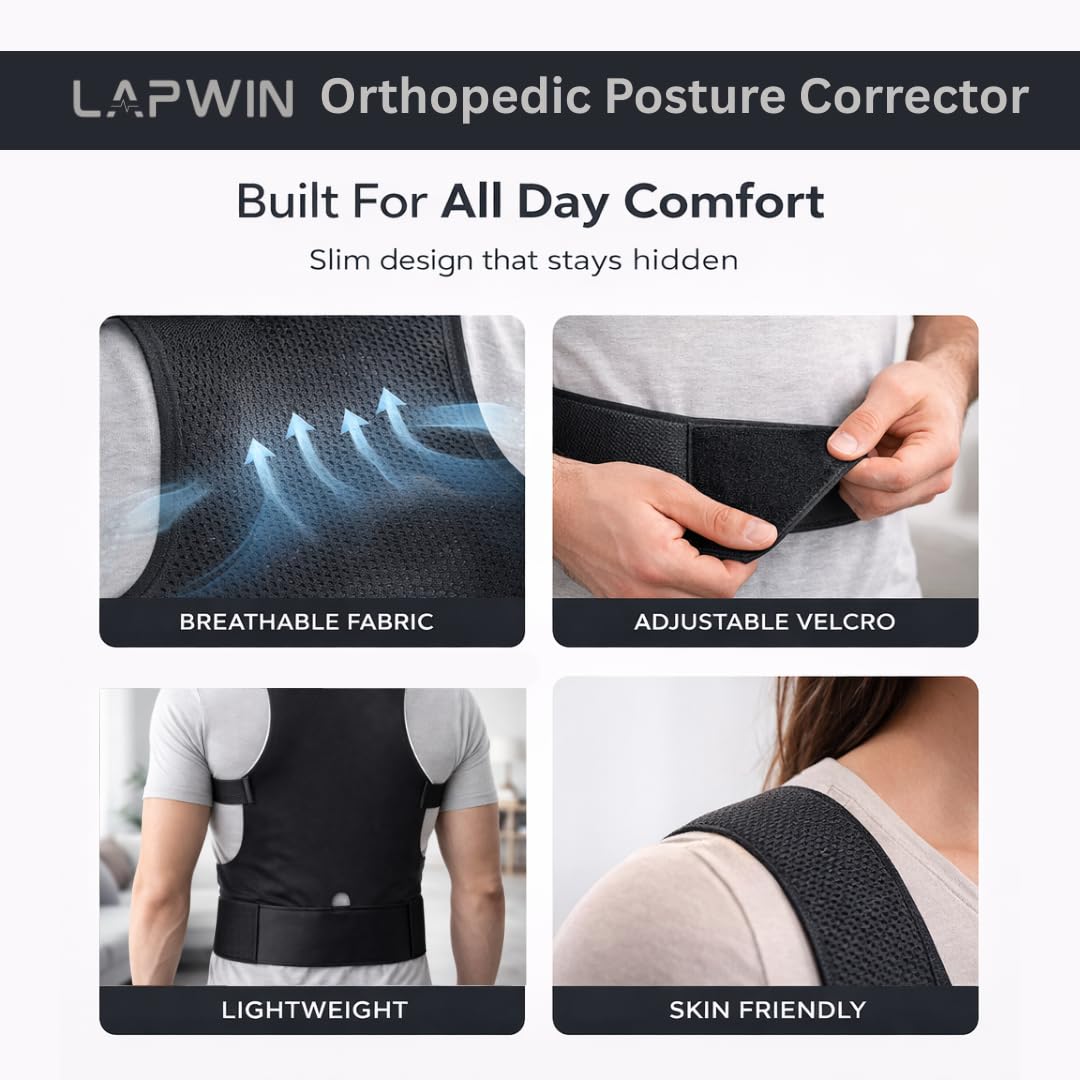 Unisex Posture Corrector Belt for Back & Shoulder Support