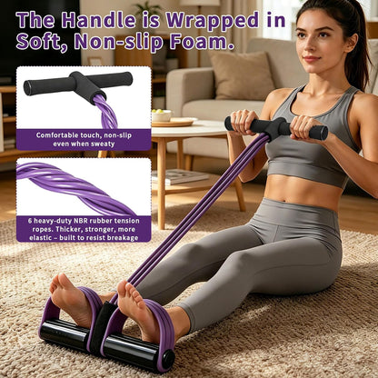 Yoga Pedal Resistance Band for Full Body Workout Anytime Anywhere