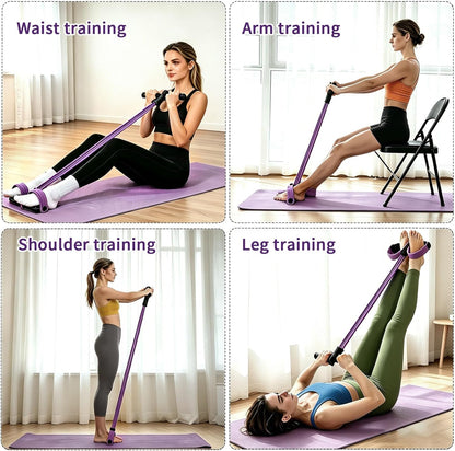 Yoga Pedal Resistance Band for Full Body Workout Anytime Anywhere